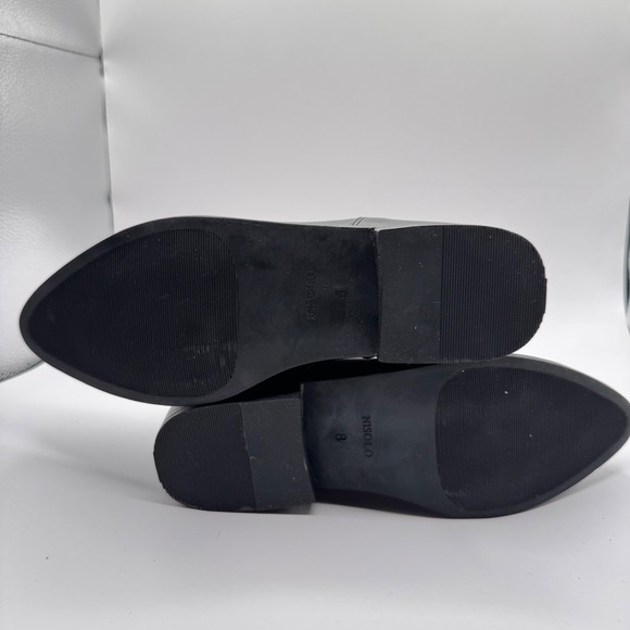 Nisolo Womens 8 Everyday Chelsea Boots Black Leather Pointed Toe Water Resistant - Picture 6 of 9